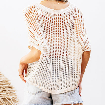 🎉This Week's Special Sales ✨Womens Crochet Pullover Top