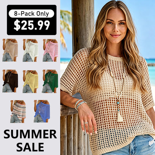 🎉This Week's Special Sales ✨Womens Crochet Pullover Top