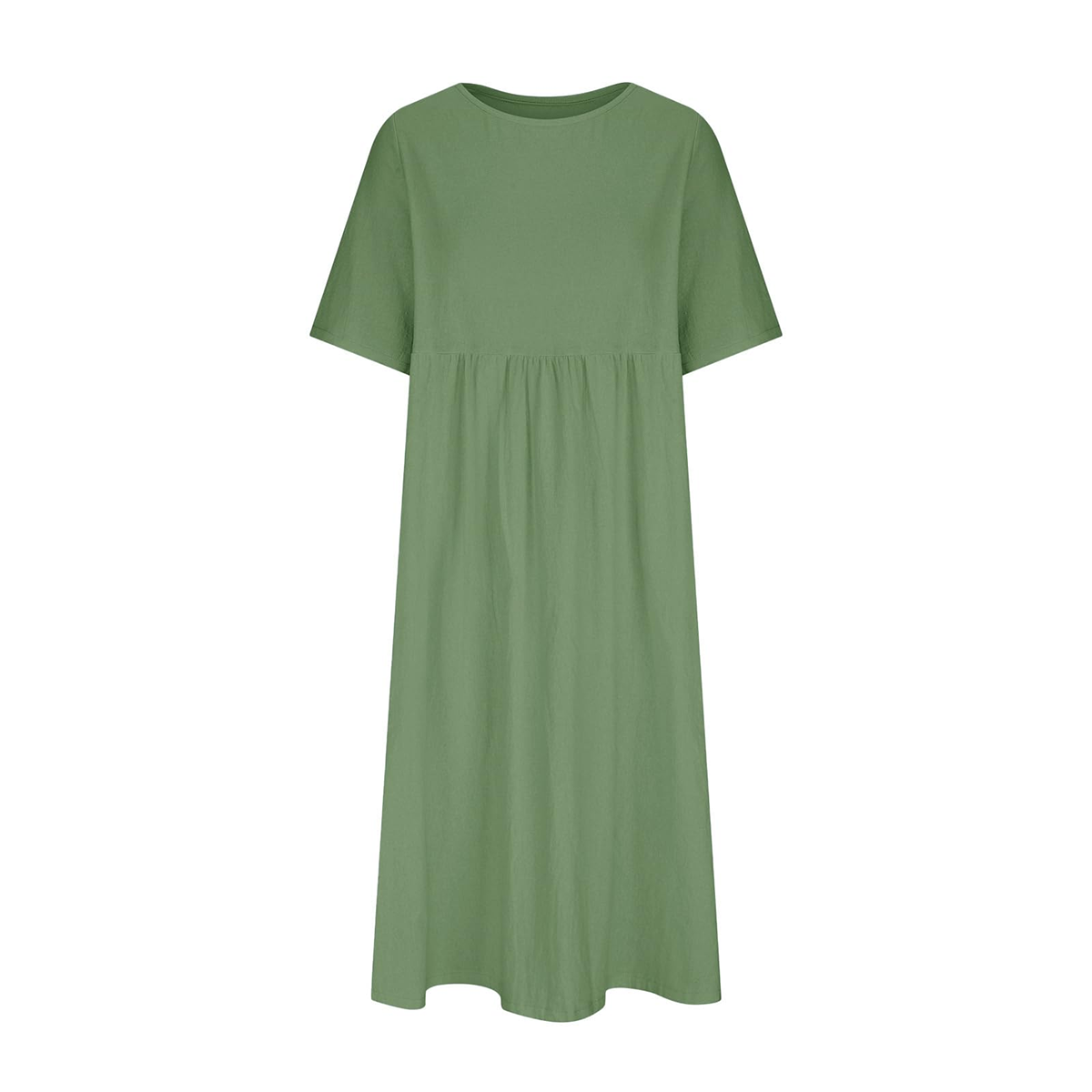 Summer New Cotton and Linen Casual Short Sleeve