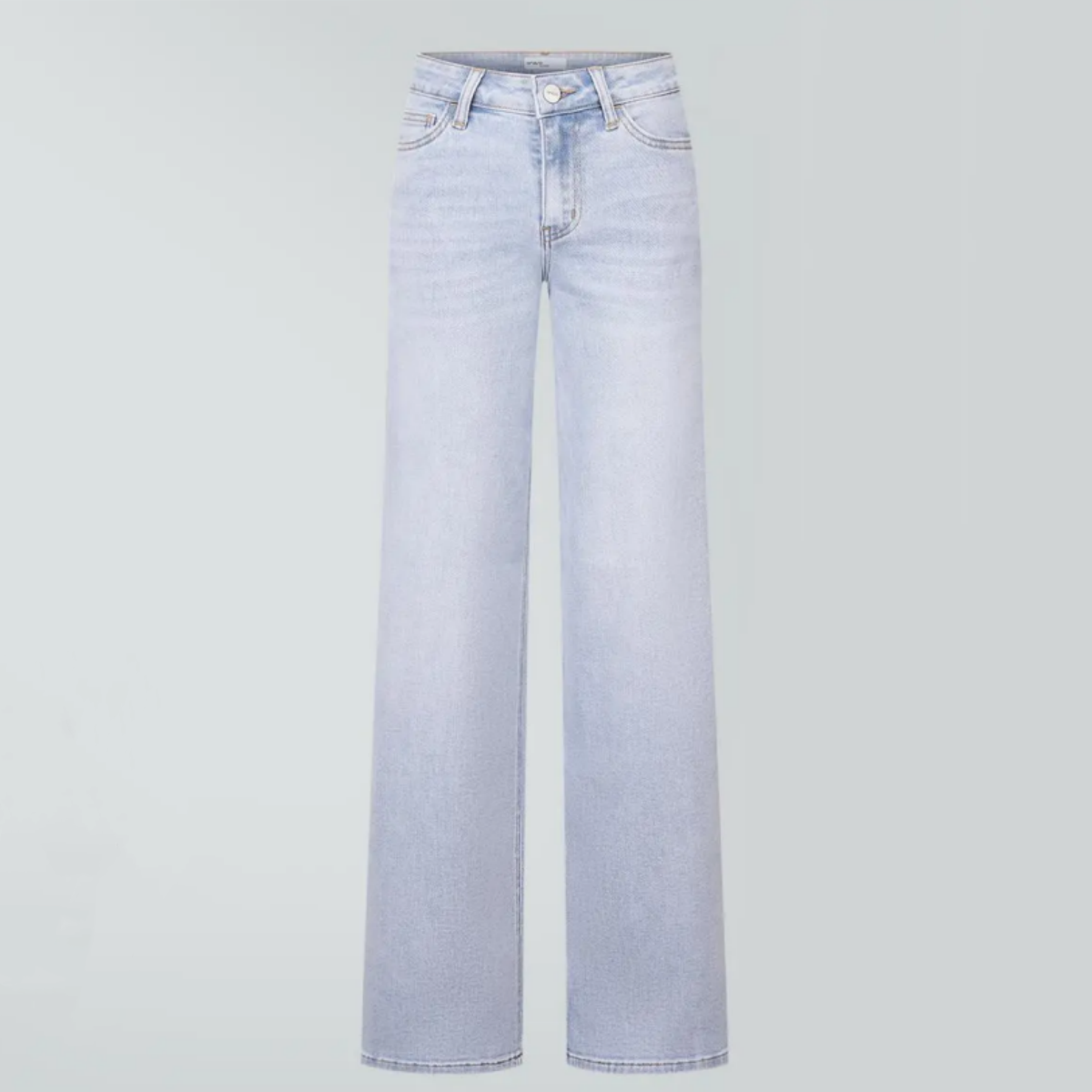 【Free Shipping】Rise Baggy Stretchy Wide Leg Jeans