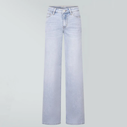 【Free Shipping】Rise Baggy Stretchy Wide Leg Jeans