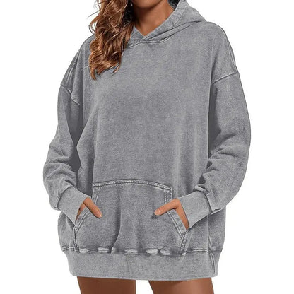 Unisex acid washed hoodie