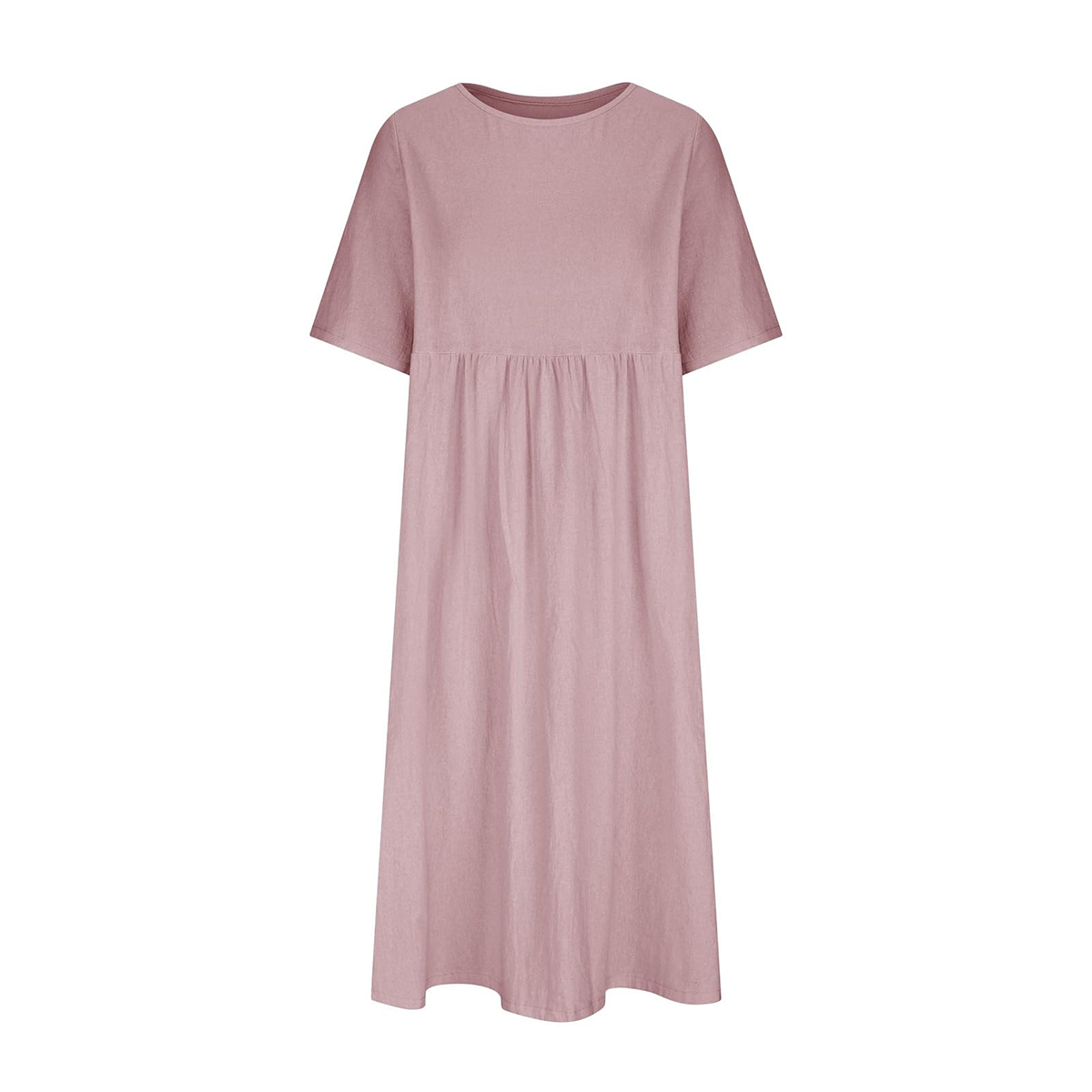 Summer New Cotton and Linen Casual Short Sleeve