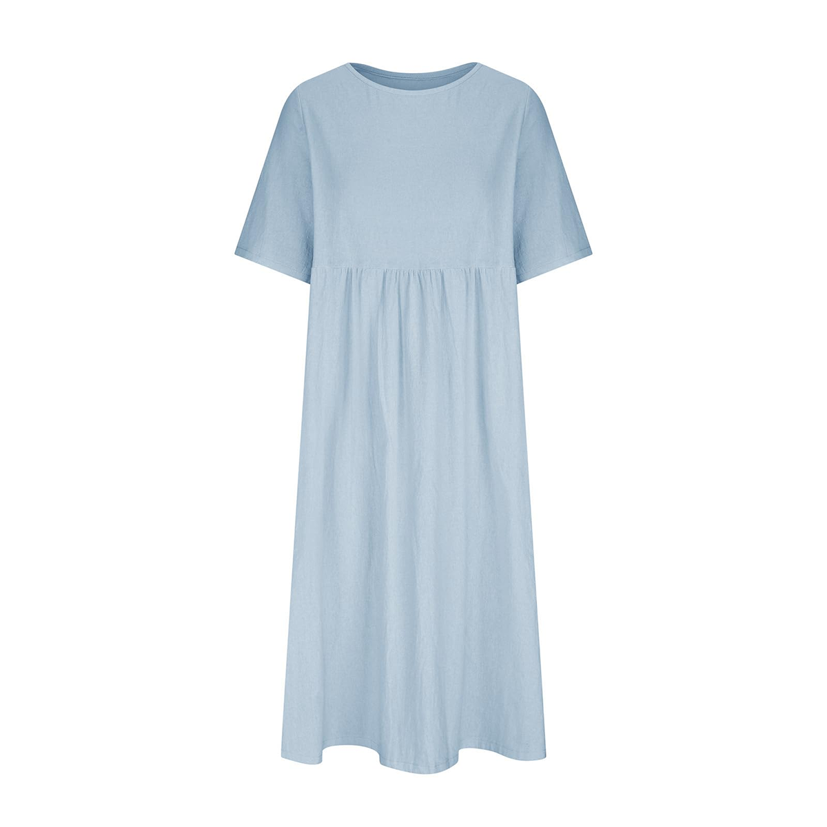 Summer New Cotton and Linen Casual Short Sleeve