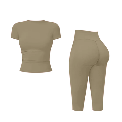 Women’s Breathable Body-Shaping Yoga Outfit